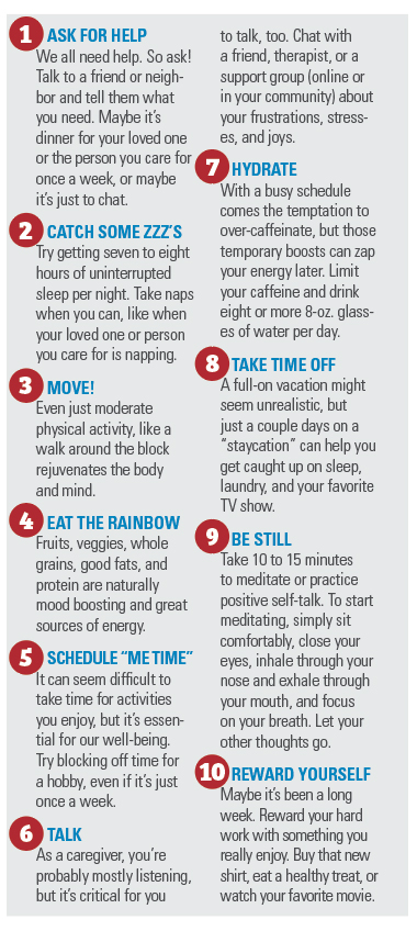 Thrive | 10 Self-Care Tips For Caregivers